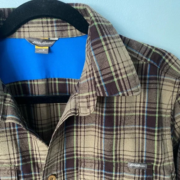 Eddie Bauer Plaid Men's Shirt size M - Picture 2 of 3